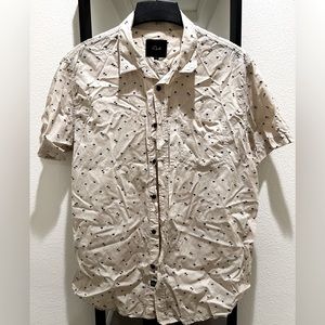 Men’s Rails Carson Shirt Casual Button Down Short Sleeve Palm Trees
